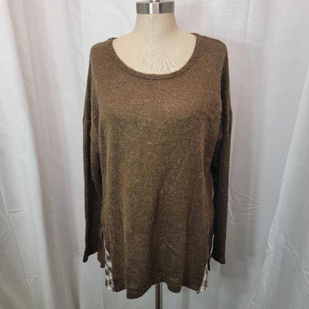 A'reve by Anthropologie Long Sleeves Brown top